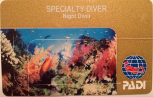 Night Diver Card